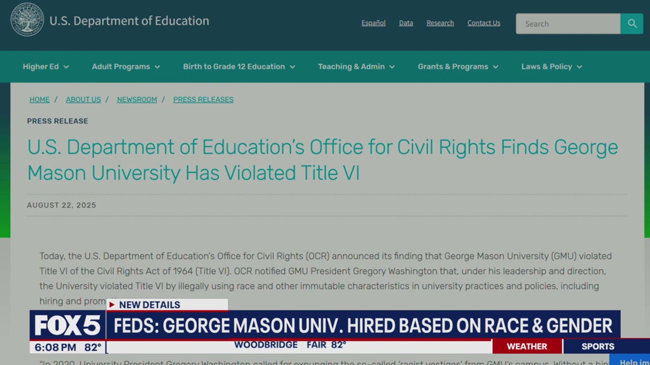 George Mason violó el Título VI con