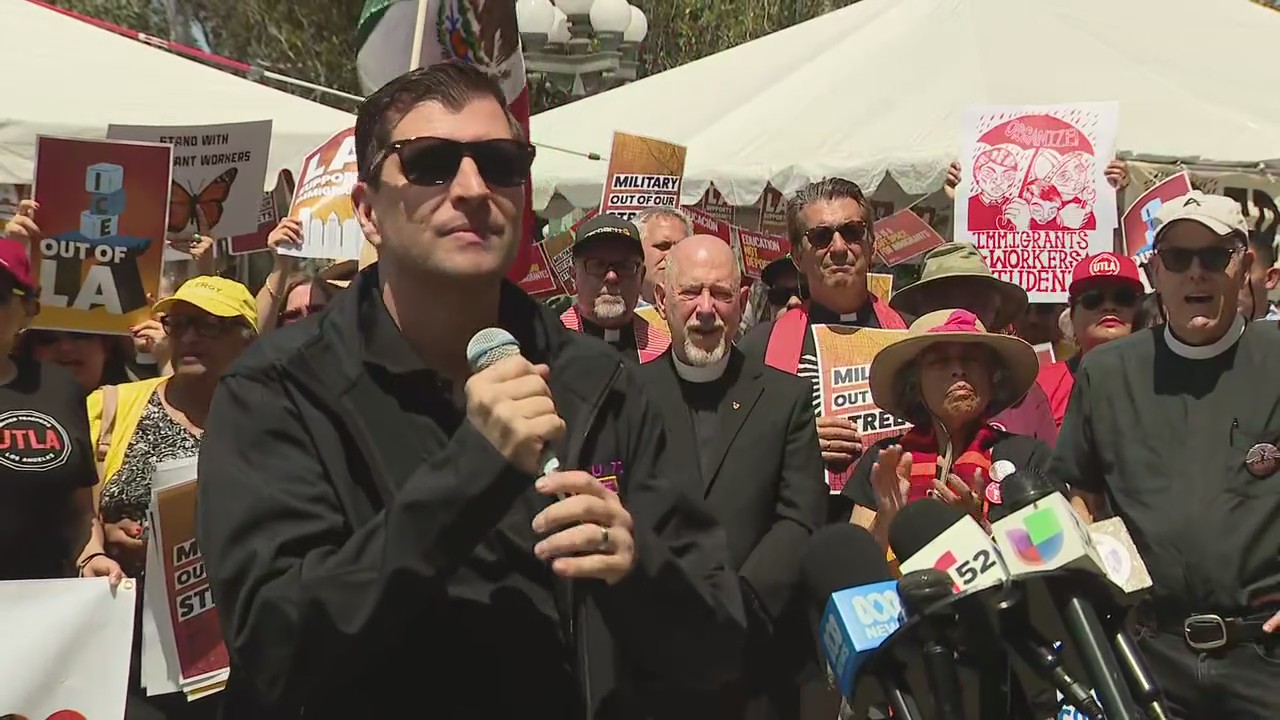 SEIU 721 president speaks on David Huerta's arrest