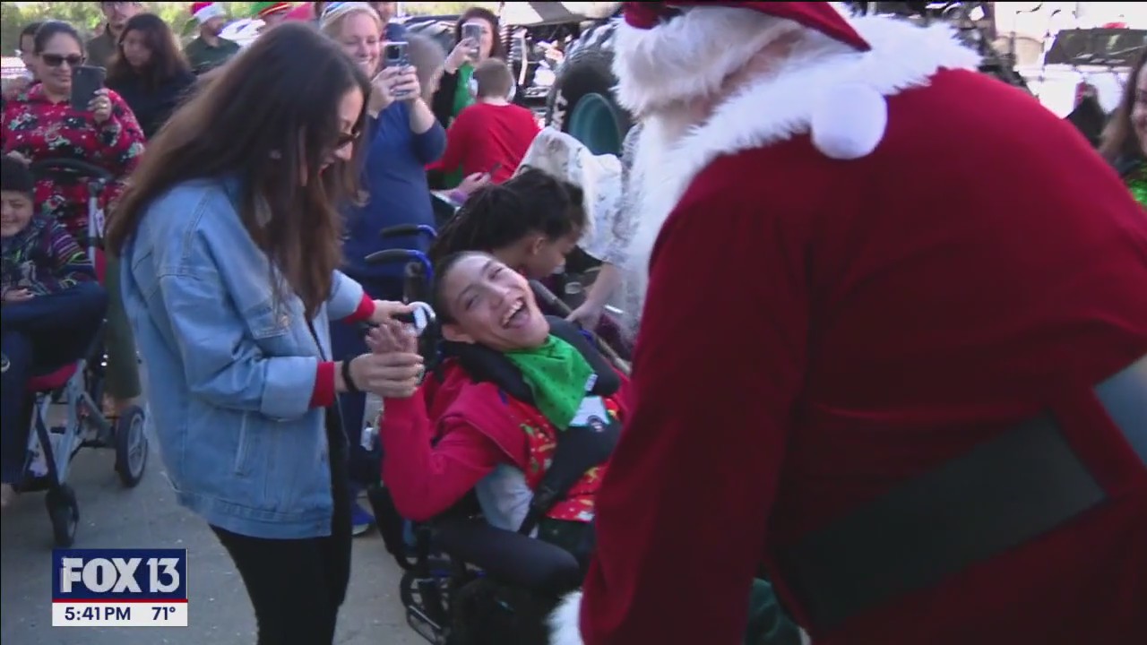 Santa visits with terminally ill children in Manatee County
