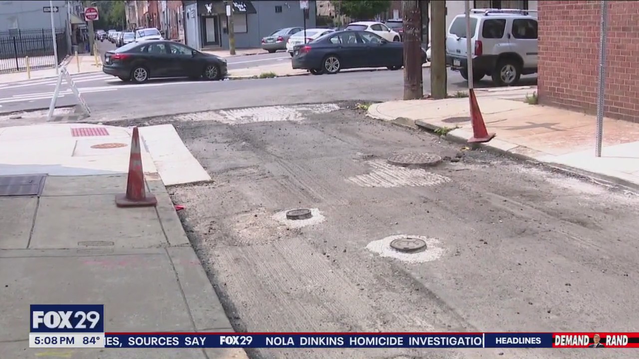 Residents on 2 blocks in South Philly upset with lengthy street repairs