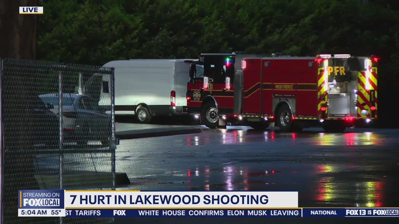 Shooting in Lakewood, WA leaves 7 people hurt