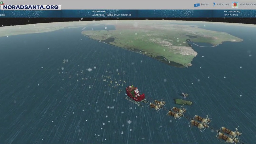 Following Santa Claus’ journey with NORAD tracker