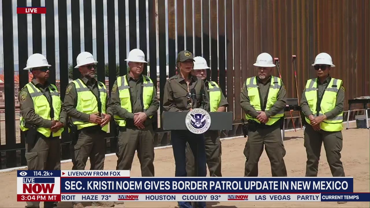 Sec. Noem gives Border Patrol update in New Mexico
