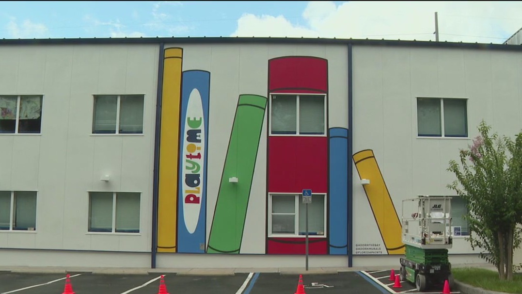 Murals painted on storm-impacted businesses