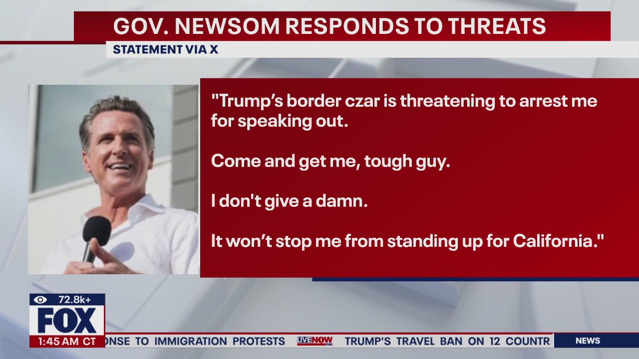 Newsom to border czar: "Come and get me, tough guy"