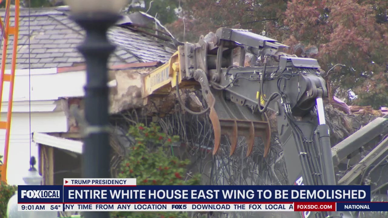 Trump demolishing entire East Wing of White House