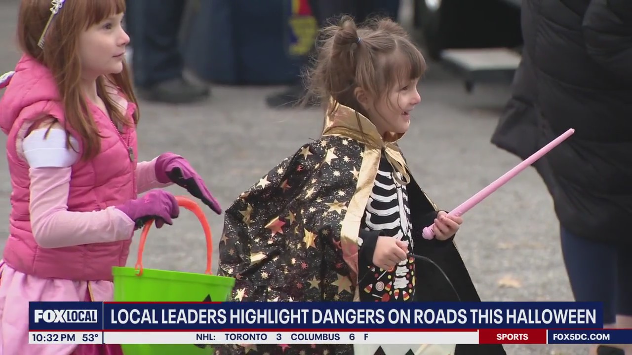 DMV officials urge caution for pedestrians, drivers ahead of Halloween