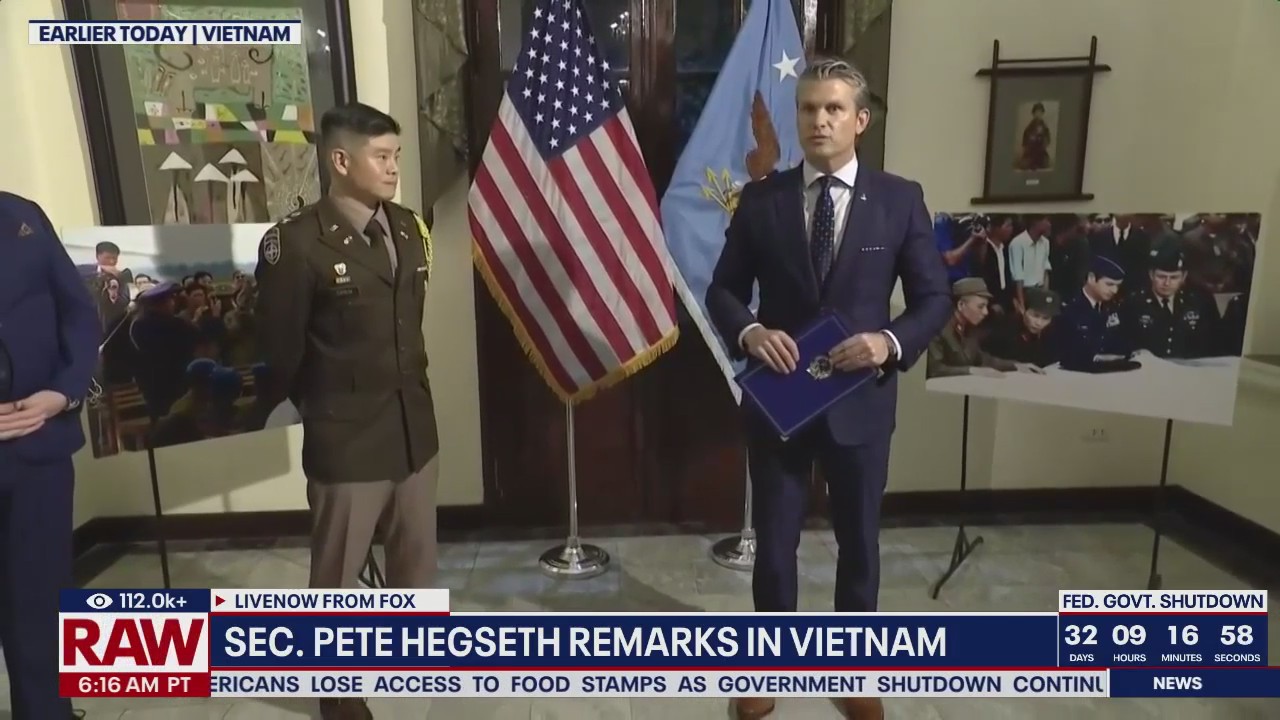 Sec. Pete Hegseth remarks in Vietnam