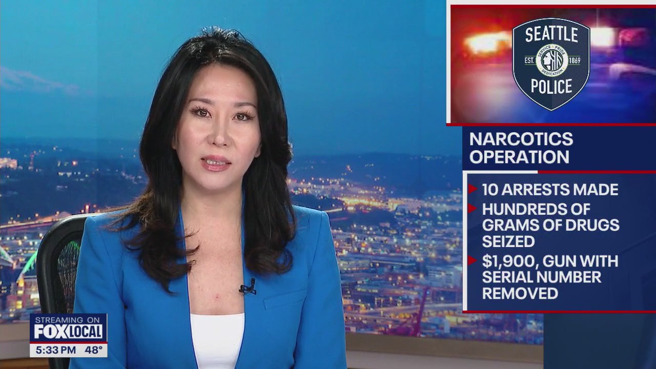 10 arrested in Seattle PD narcotics operation