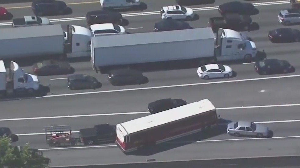 Police chase down hijacked transit bus