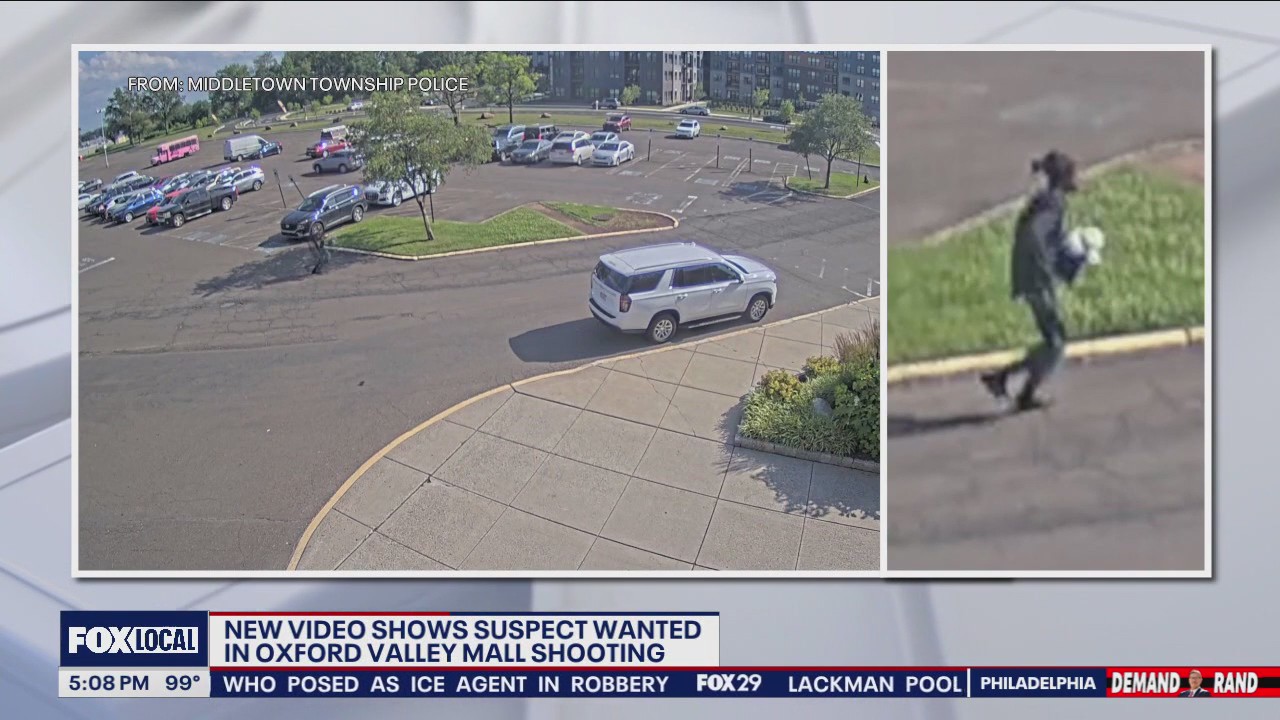 Surveillance captures suspect wanted in Oxford Valley Mall shooting