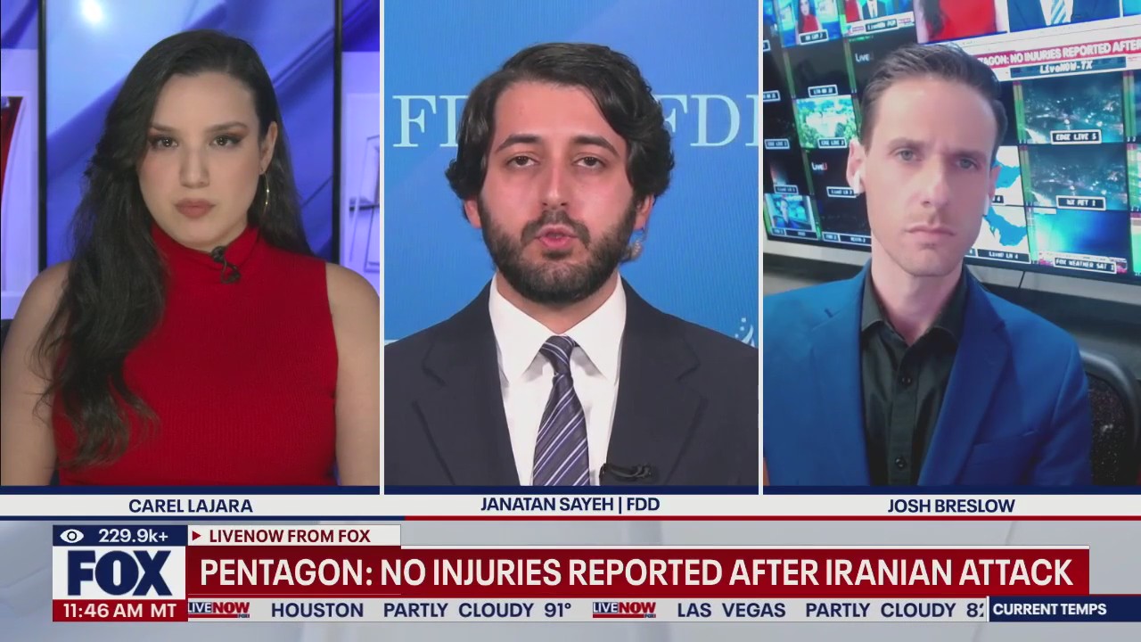 No injuries after Iranian attack, Pentagon says