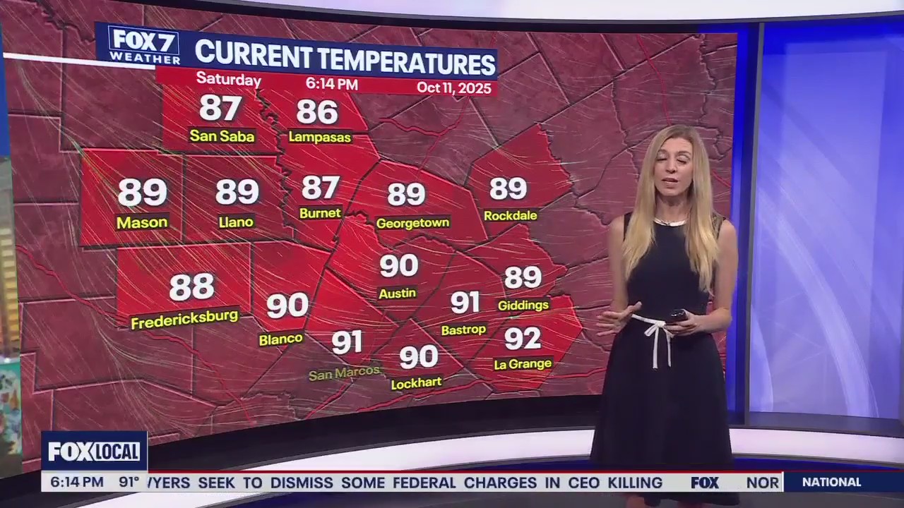 Austin weather: October 11 evening forecast