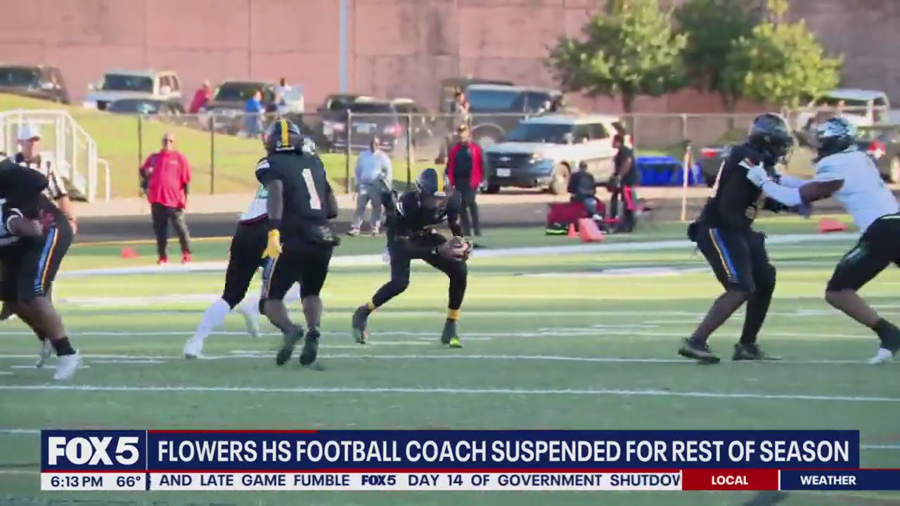 Flowers HS football coach suspended; team forced to forfeit games