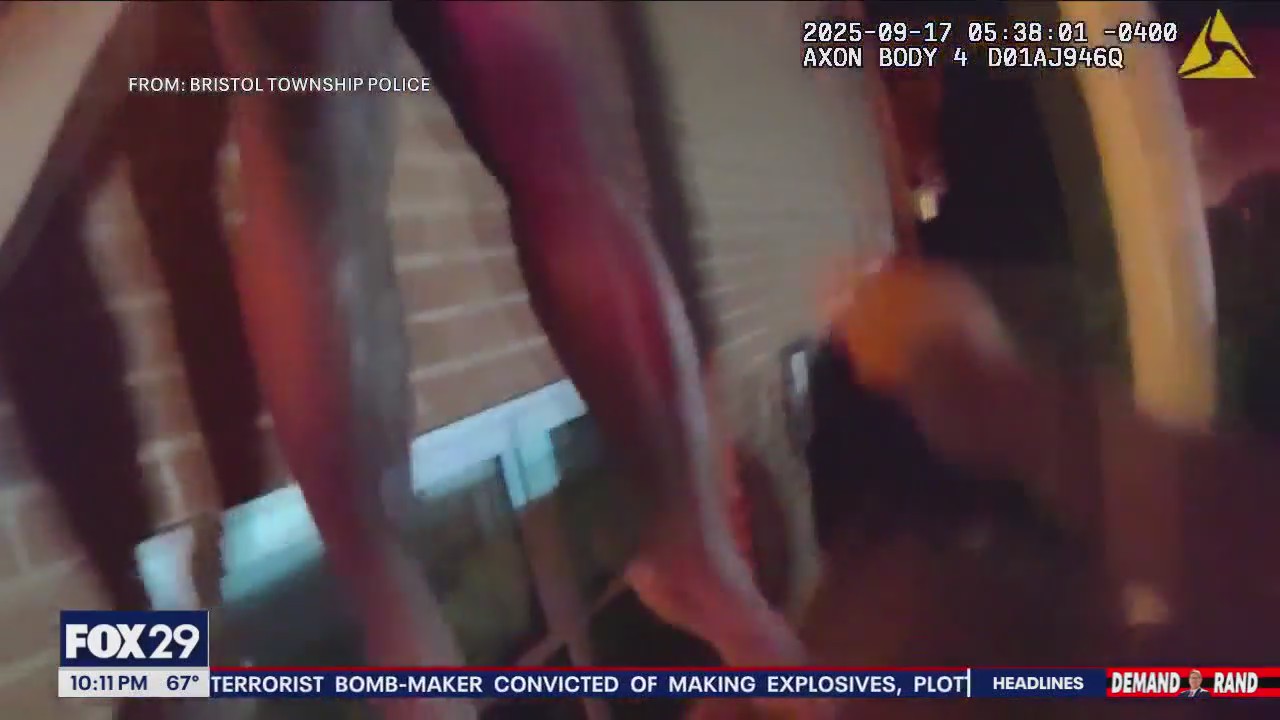 Bodycam footage shows officer rescue residents inside burning apartment building