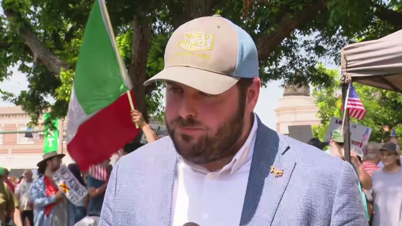 "No Kings" protest: Democratic chair speaks from Denton