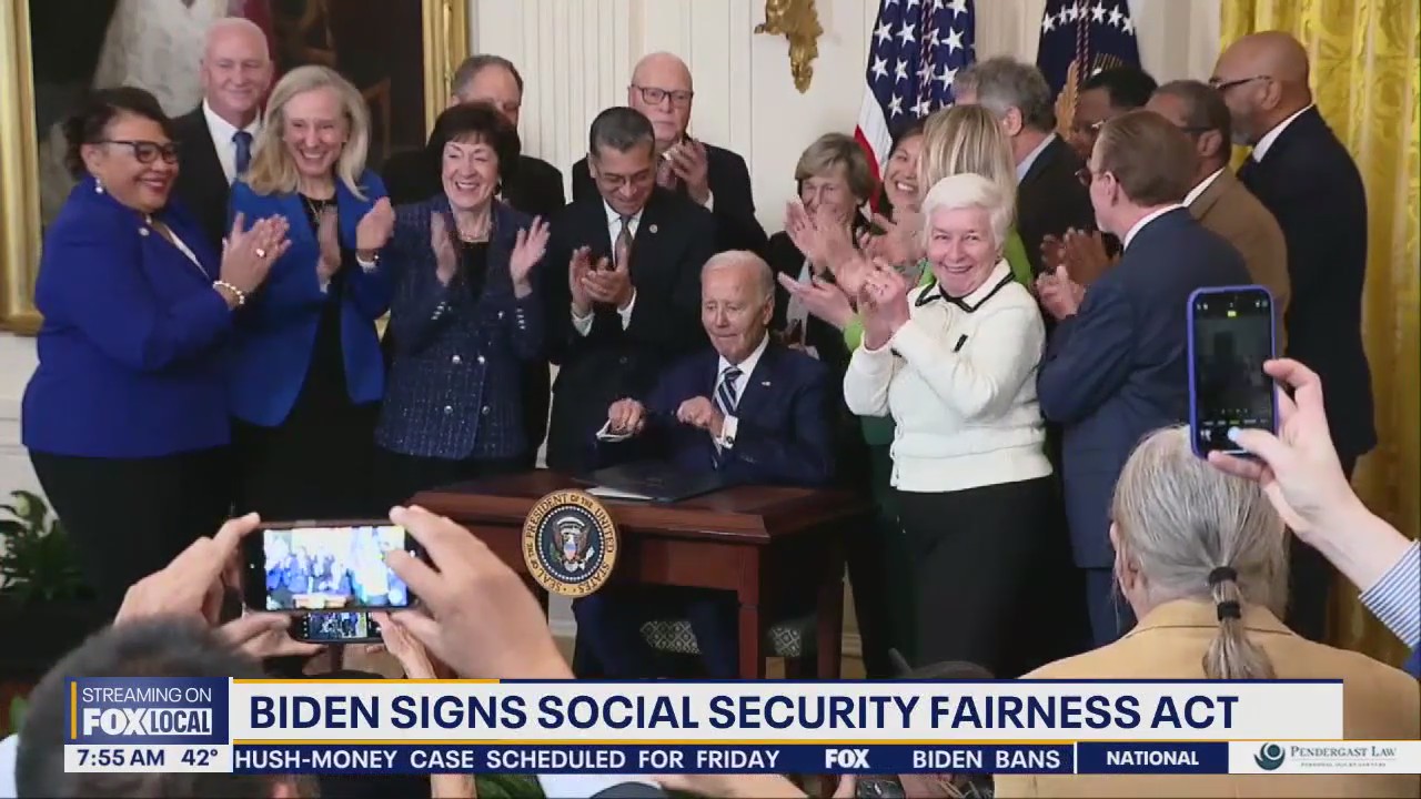 Biden signs US Social Security Fairness Act