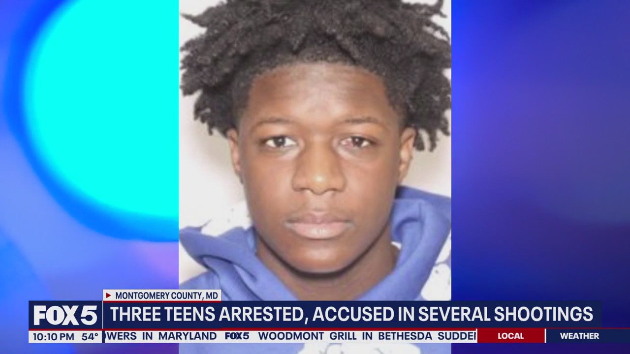 3 teens charged in connection to several shootings across Montgomery County