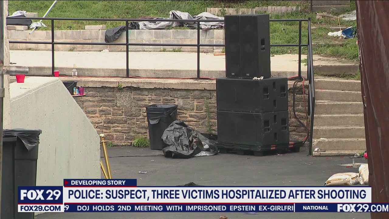 Suspect, 3 victims hospitalized after shooting in East Falls