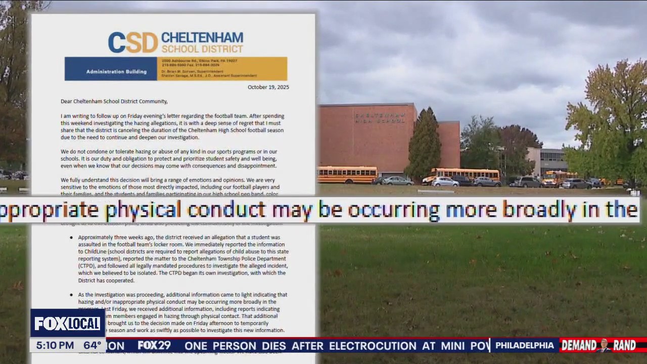 Cheltenham High School locker room hazing allegations prompts investigation