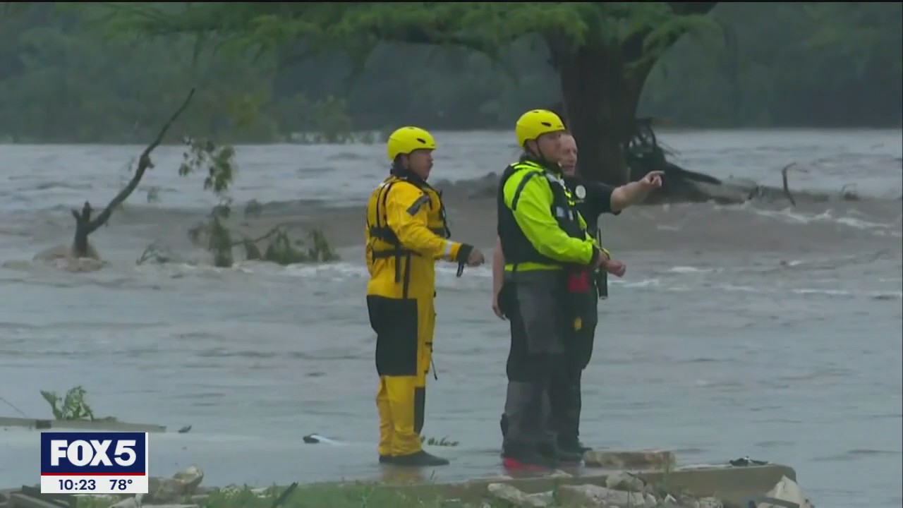 Search efforts to find missing children in Texas floods