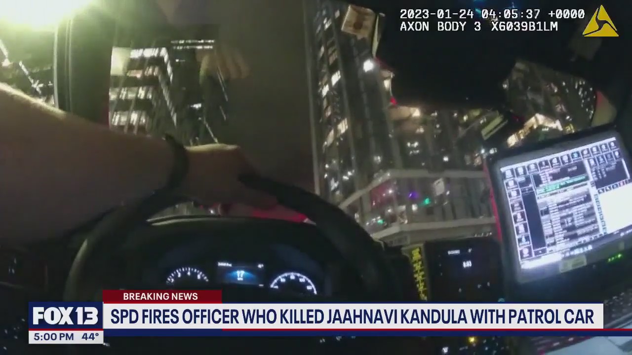 Seattle officer who hit, killed pedestrian in 2023 fired