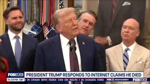 Trump responds to internet rumor that he died