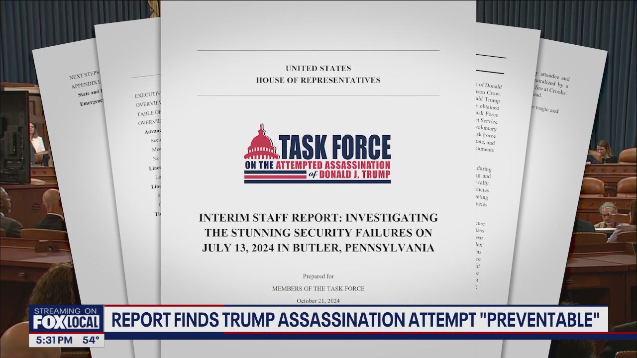 Report finds Trump assassination attempt was 'preventable'