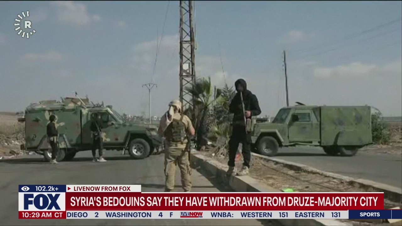Syria Bedouin clans withdraw from Druze-majority city