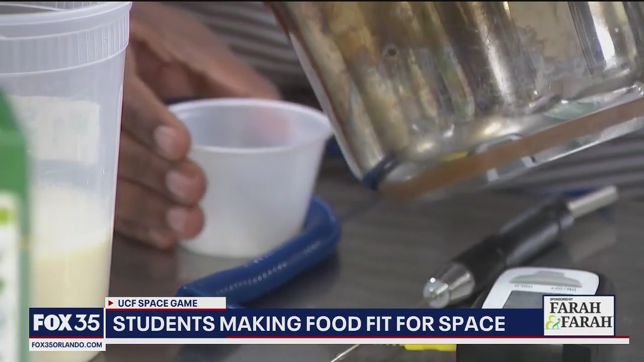 UCF students experiment with cooking space food