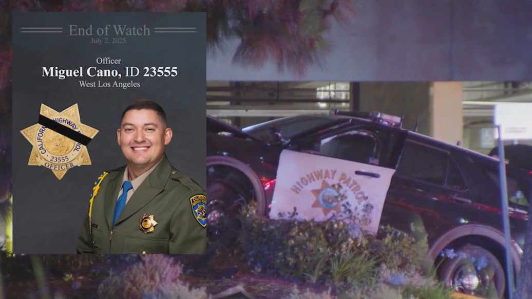 CHP officer dies after crashing into tree