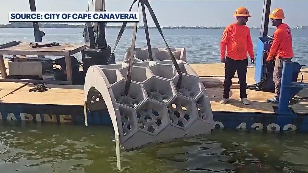 Cape Canaveral installs reef arches to protect from surge, erosion