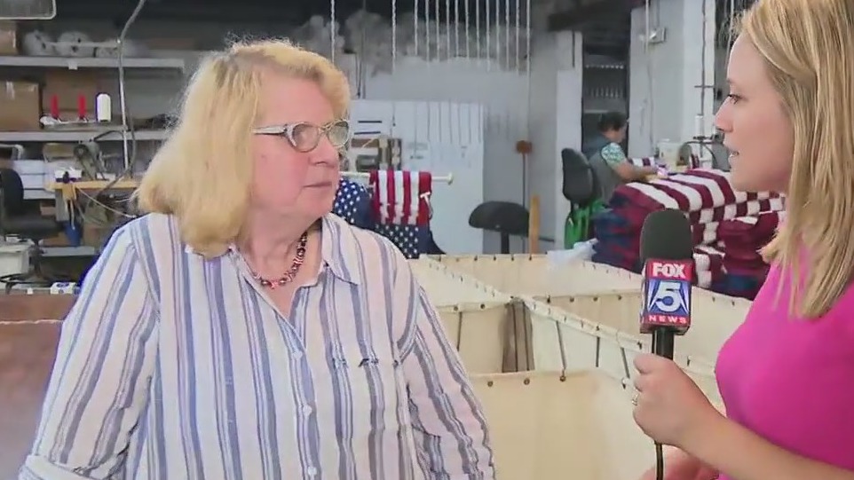 American flags made in Gwinnett County
