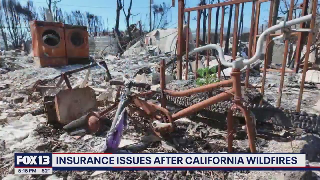 Insurance issues after California wildfires
