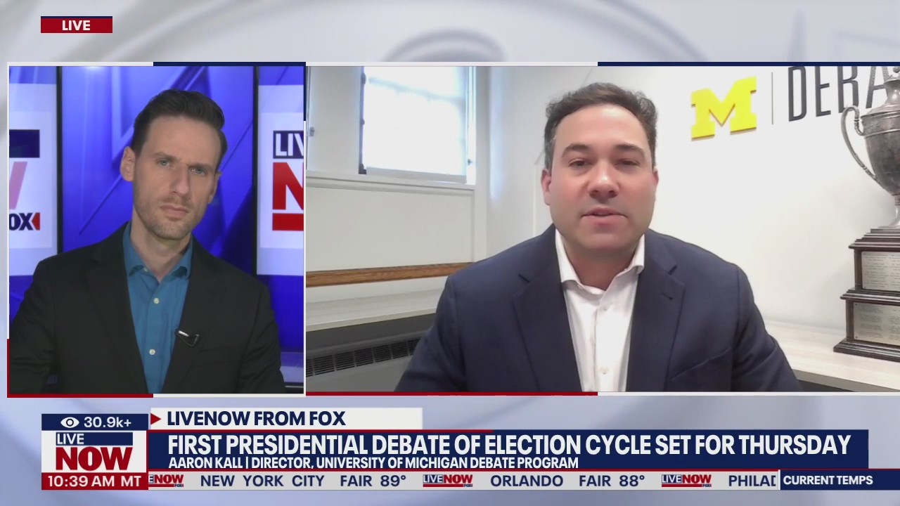 1st presidential debate set for Thursday