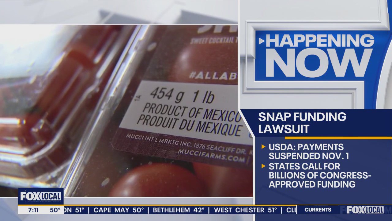 SNAP benefits expiring: Pennsylvania, New Jersey among states suing Trump admin