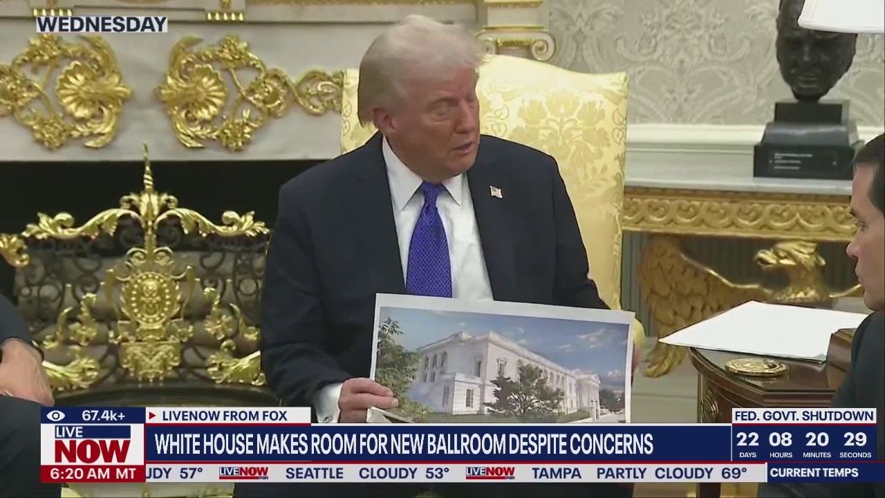 White House makes room for Trump ballroom