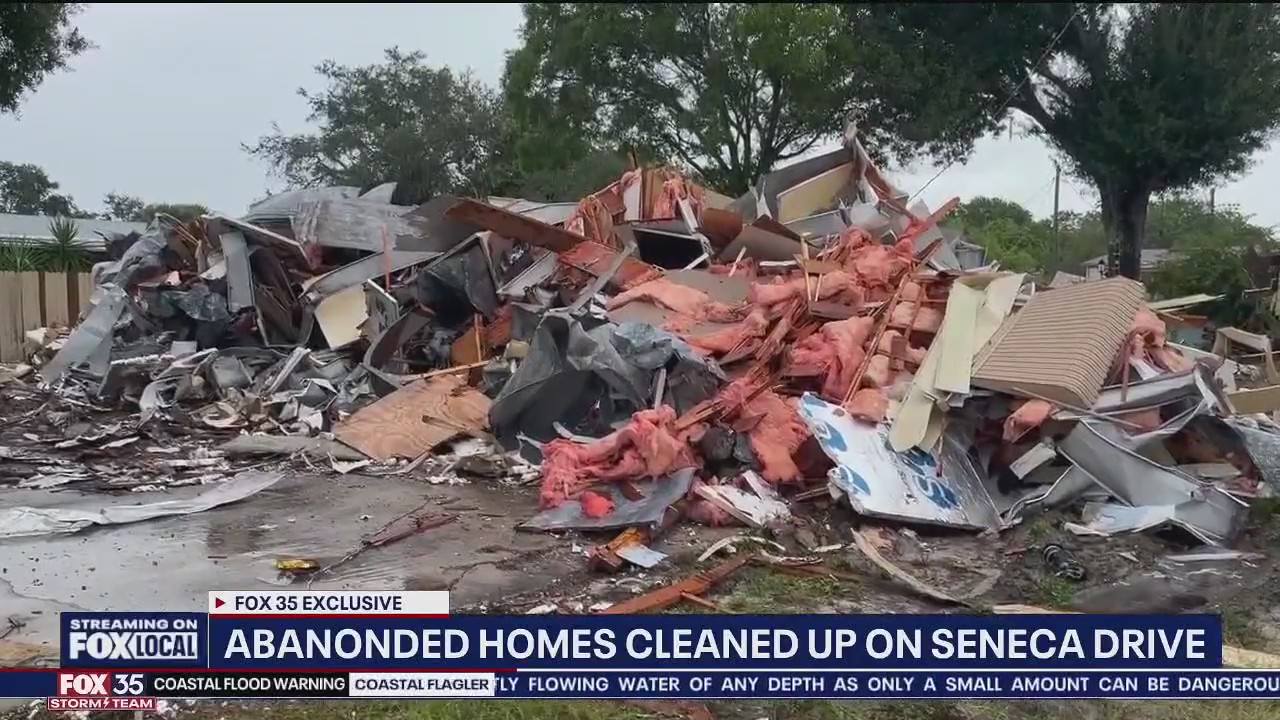 'We're not playing': Abandoned home demolished in Brevard County