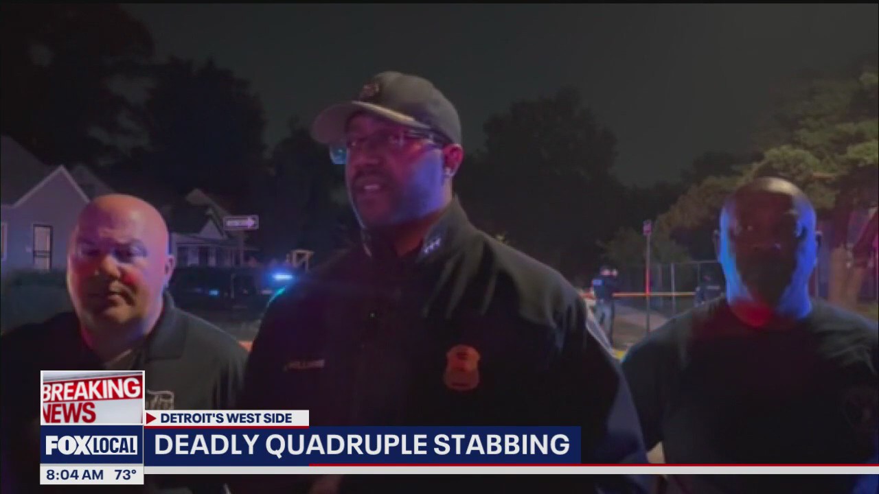 Quadruple stabbing leaves two dead on Detroit's east side