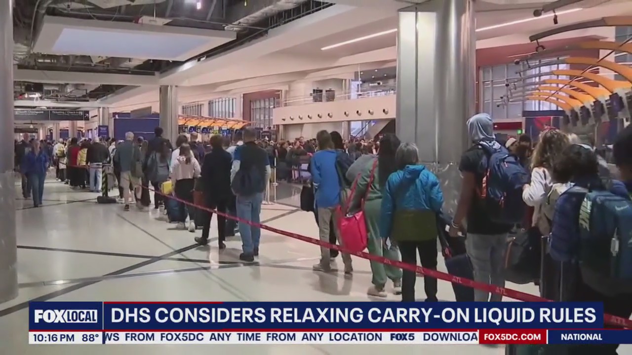 DHS Secretary Noem hints at relaxing carry-on liquid rules