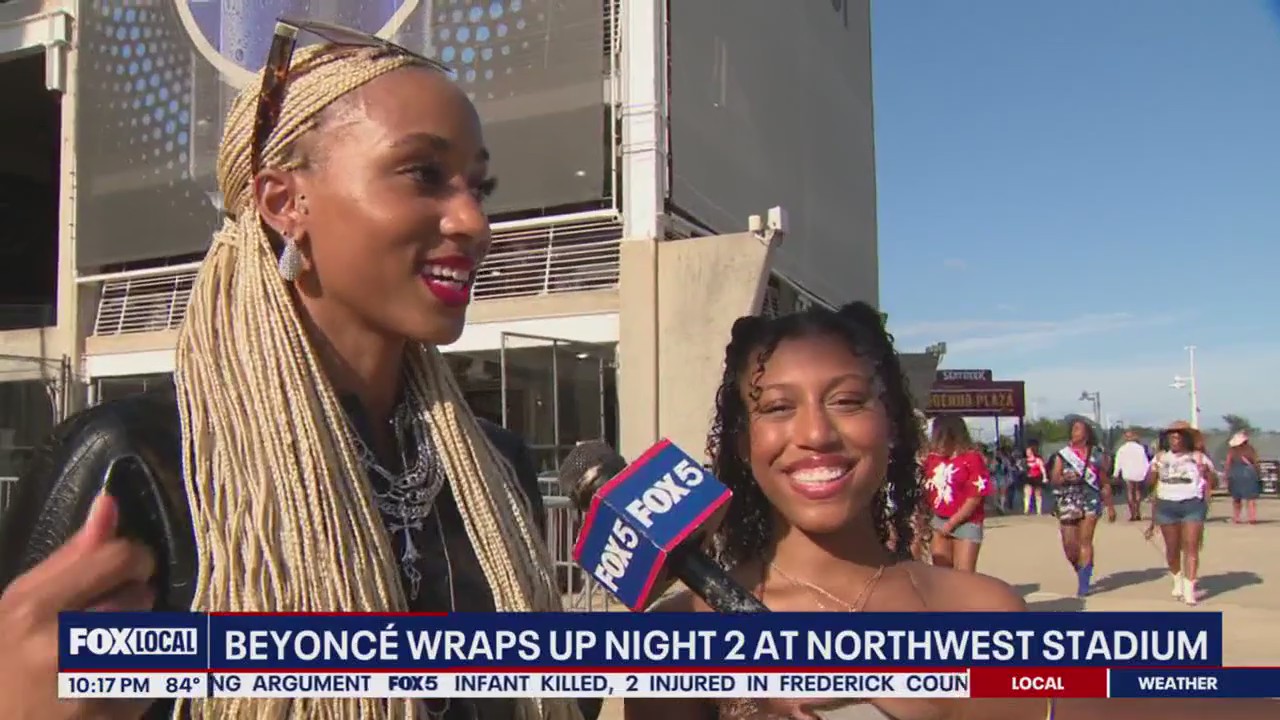 Beyonce wraps up second night at Northwest Stadium