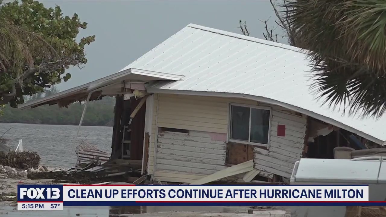 Cleanup efforts continue after Hurricane Milton