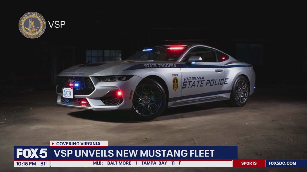 Virginia State Police unveils new fleet of Mustang cruisers