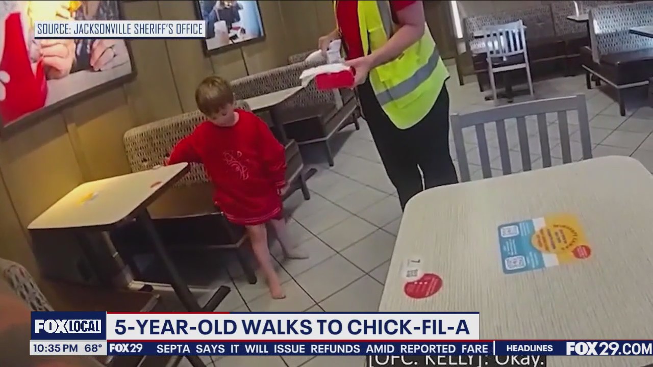 5-year-old boy walks himself to Chick-Fil-a
