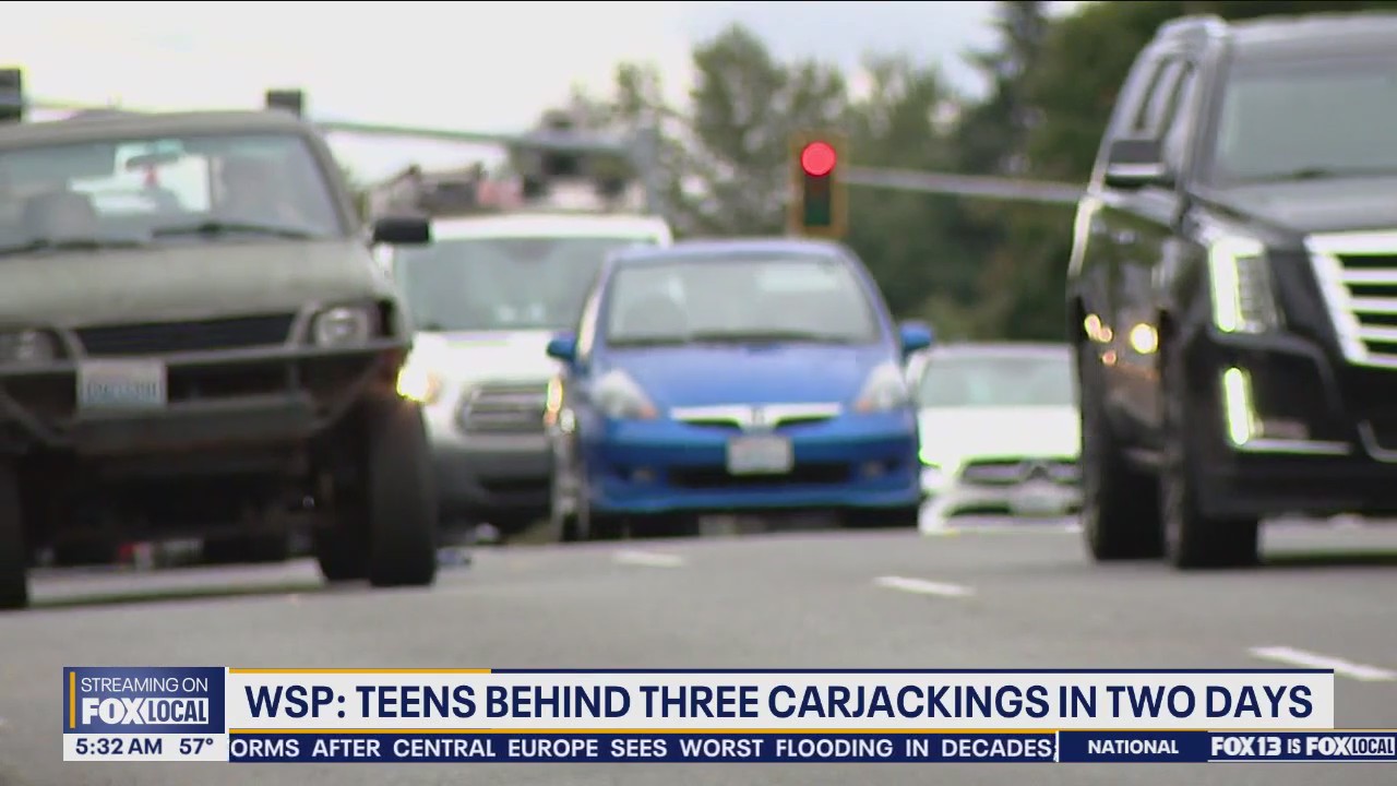 WSP: Teens behind 3 carjackings in two days