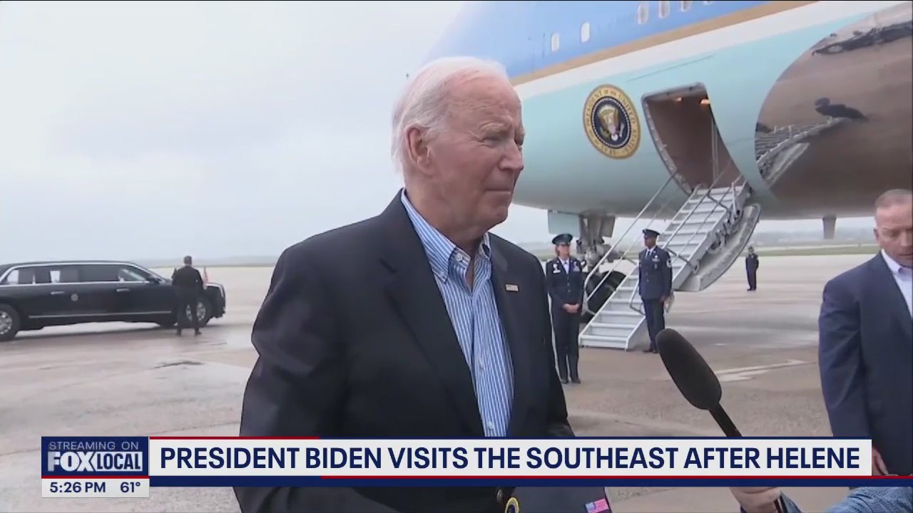President Biden visits the Southeast after Helene