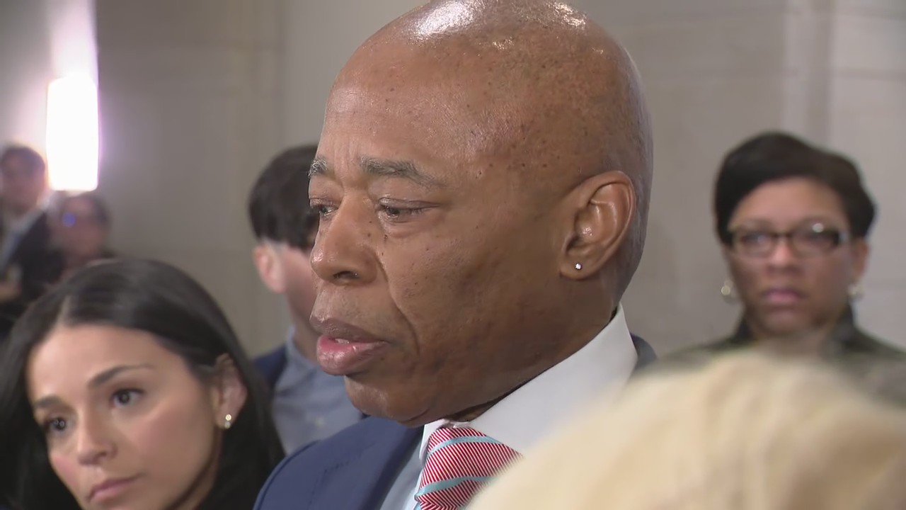 Mayor Eric Adams arrives to testify in front of Congress