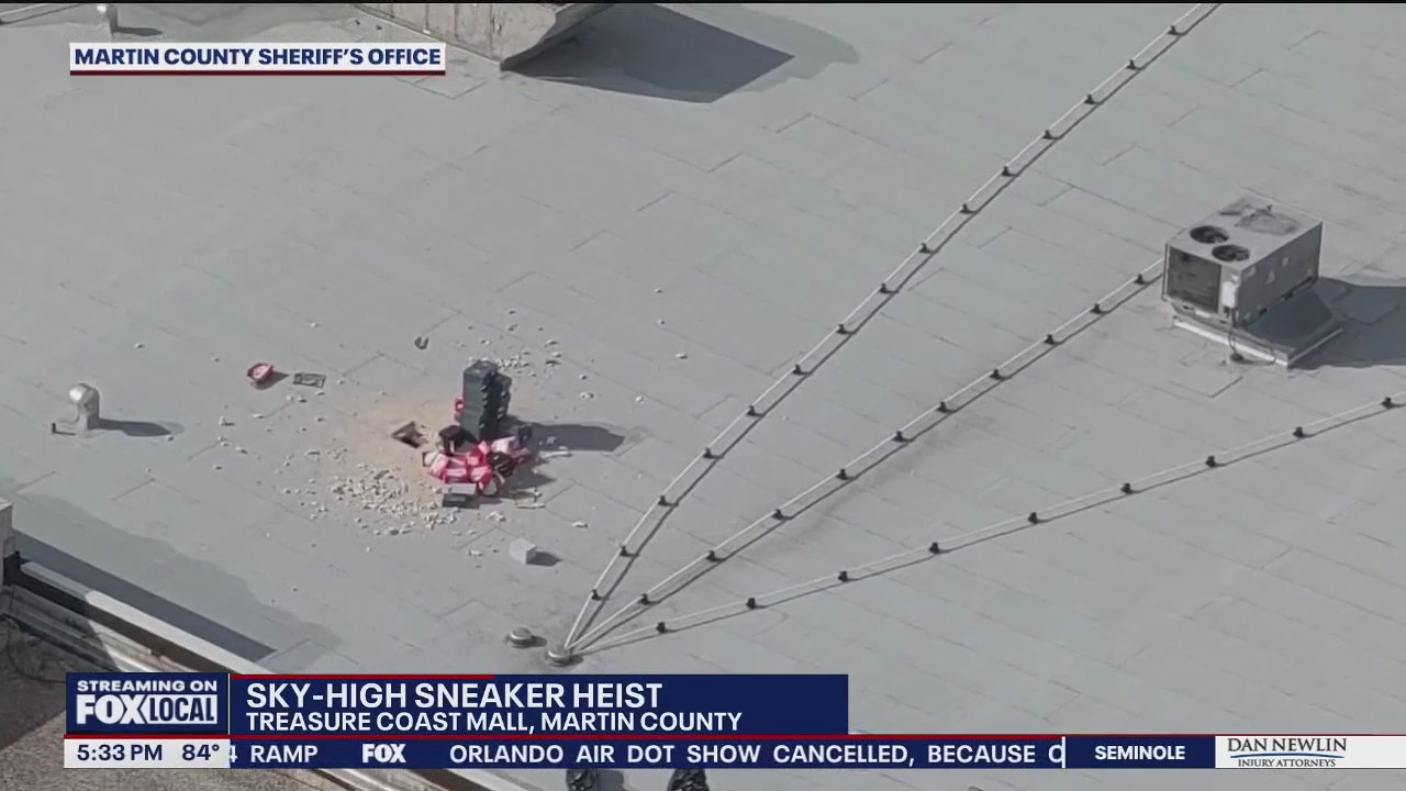 Hundreds of Nike shoes stolen in overnight, rooftop break-in