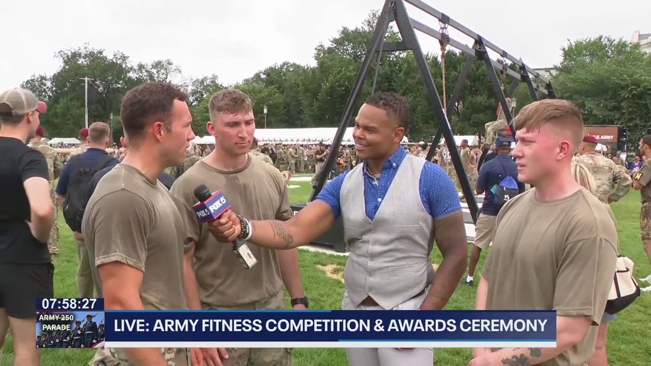 Army fitness competition participants on teamwork, difficulties in the competition