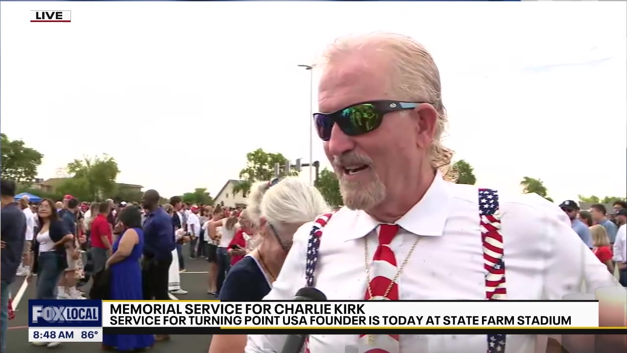 Charlie Kirk memorial attendees talk about upcoming event